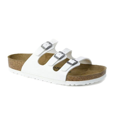 Birkenstock Florida Birko-Flor Slide Sandal (Women) - White Sandals - Slide - The Heel Shoe Fitters