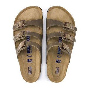 Birkenstock Florida Soft Footbed Slide Sandal (Women) - Tobacco Oiled Leather Sandals - Slide - The Heel Shoe Fitters