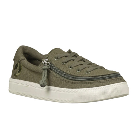 Billy Lace Up Canvas Sneaker (Children) - Green Dress-Casual - Sneakers - The Heel Shoe Fitters
