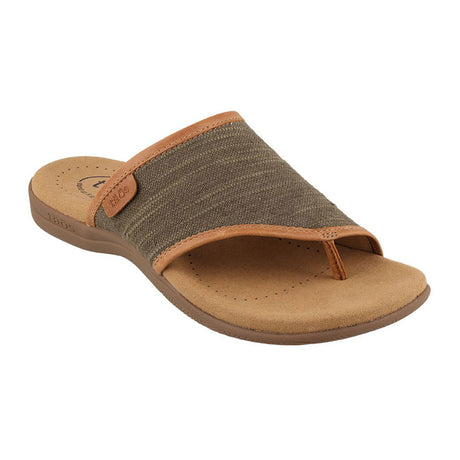 Taos Boundary Thong Sandal (Women) - Dark Olive Hemp Sandals - Thong - The Heel Shoe Fitters