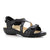 Ziera Bravo Backstrap Sandal (Women) - Black Sandals - Backstrap - The Heel Shoe Fitters