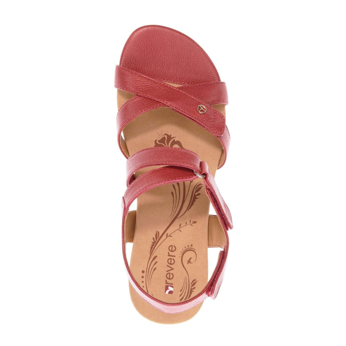 Revere Casablanca Wedge Sandal (Women) - Ruby Metallic Sandals - Wedge - The Heel Shoe Fitters