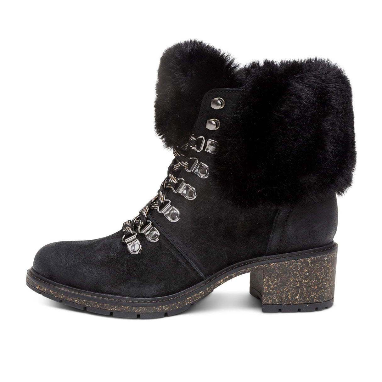 Aetrex Brooklyn Boot (Women) - Black Boots - Fashion - Mid Boot - The Heel Shoe Fitters