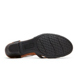 Cobb Hill Aubrey T-Strap Heeled Sandal (Women) - Black Leather Sandals - Heel/Wedge - The Heel Shoe Fitters
