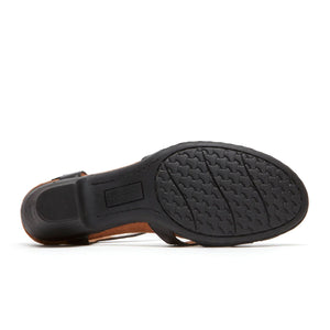 Cobb Hill Aubrey T-Strap Heeled Sandal (Women) - Black Leather Sandals - Heeled - The Heel Shoe Fitters
