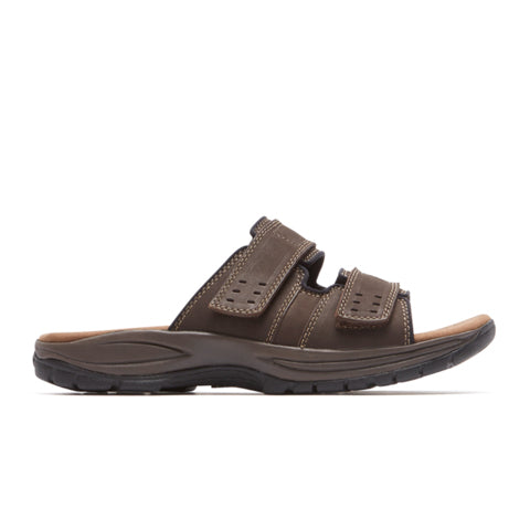 Dunham Newport Slide Sandal (Men) - Dark Brown Sandals - Slide - The Heel Shoe Fitters