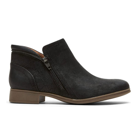 Cobb Hill Crosbie Zip Ankle Boot (Women) - Black Leather Boots - Fashion - Ankle Boot - The Heel Shoe Fitters