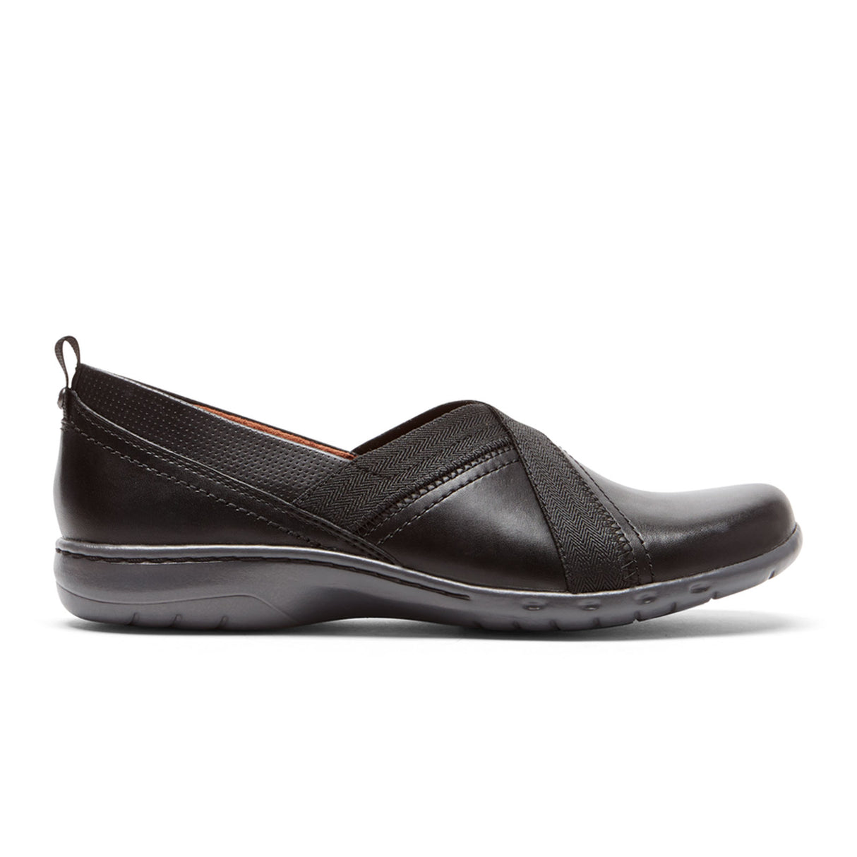 Cobb Hill Penfield Envelope Slip On Loafer (Women) - Black Leather Dress-Casual\Slip Ons - The Heel Shoe Fitters