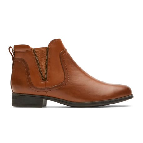 Cobb Hill Crosbie Gore Boot (Women) - Toffee Tan Leather Boots - Fashion - Ankle Boot - The Heel Shoe Fitters