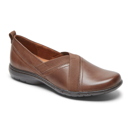 Cobb Hill Penfield Envelope Slip On Loafer (Women) - Bark Leather Dress-Casual - Slip Ons - The Heel Shoe Fitters