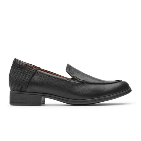 Cobb Hill Crosbie Moc Loafer (Women) - Black Leather Dress-Casual - Slip Ons - The Heel Shoe Fitters