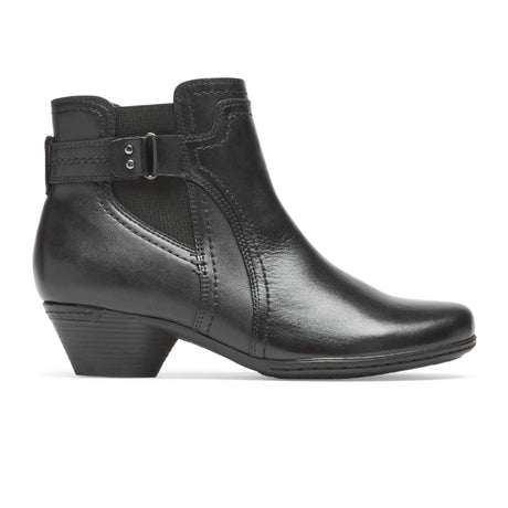 Cobb Hill Laurel Bootie (Women) - Black Leather Boots - Fashion - The Heel Shoe Fitters