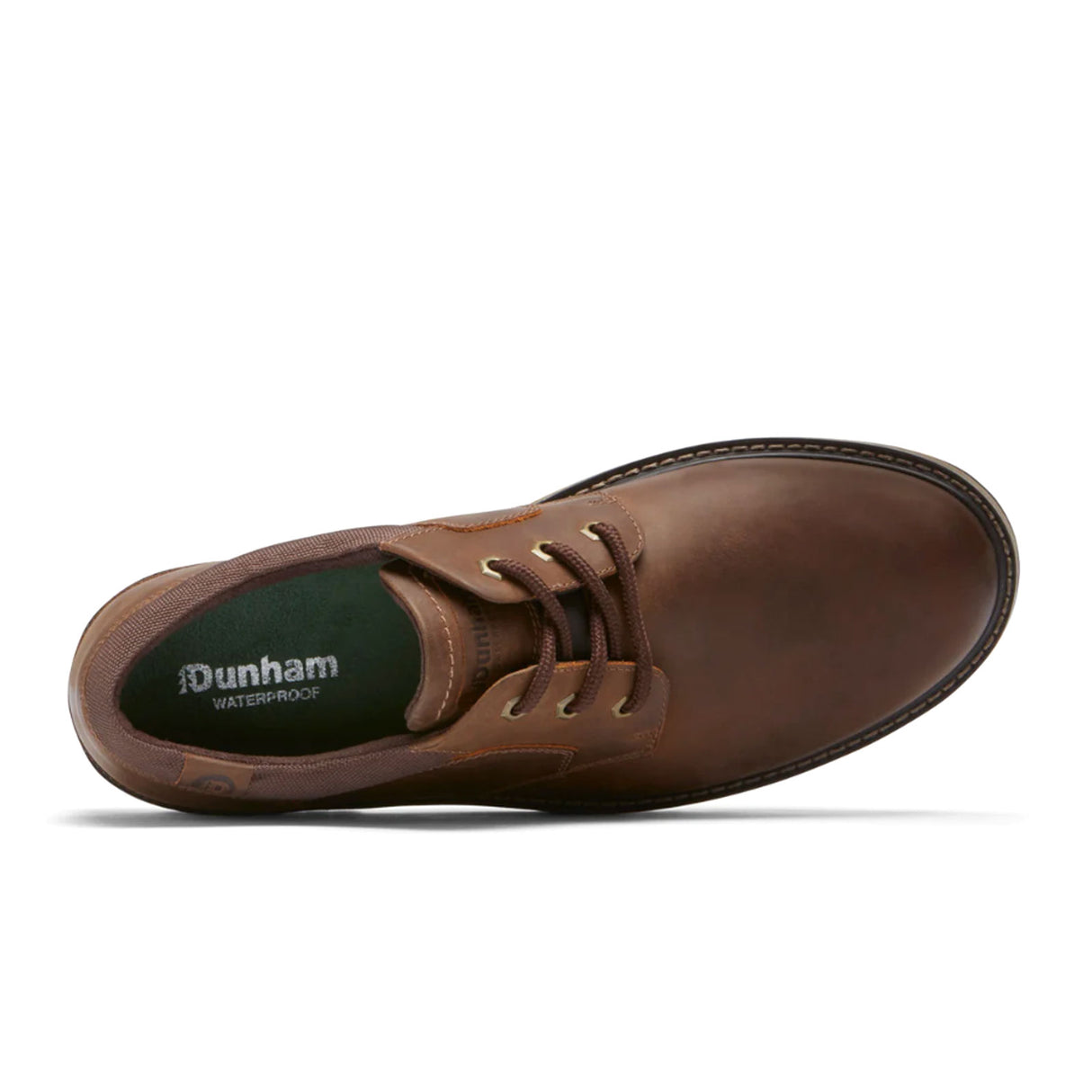 Dunham Byrne Plain Toe Oxford (Men) - Brown Leather Dress-Casual - Oxfords - The Heel Shoe Fitters