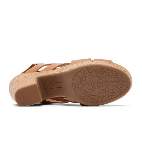 Cobb Hill Alleah Sling Sandal (Women) - Honey Leather Sandals - Heel/Wedge - The Heel Shoe Fitters