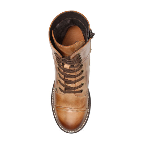 Taos Crave Lace Up Mid Boot (Women) - Caramel Boots - Casual - Mid - The Heel Shoe Fitters