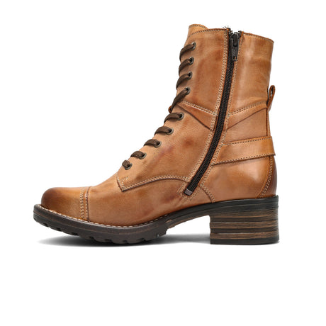 Taos Crave Lace Up Mid Boot (Women) - Caramel Boots - Casual - Mid - The Heel Shoe Fitters