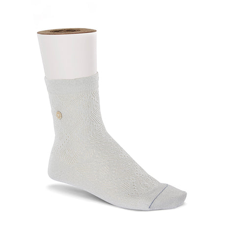 Birkenstock Cotton Bling Crew Sock (Women) - White Accessories - Socks - Lifestyle - The Heel Shoe Fitters
