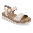 Remonte Jocelyn D0Q52 Flatform Backstrap Sandal (Women) - Porzellan Sandals - Backstrap - The Heel Shoe Fitters