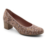 Dorking Geminis D8469 Pump (Women) - Taupe Print Dress-Casual - Heels - The Heel Shoe Fitters