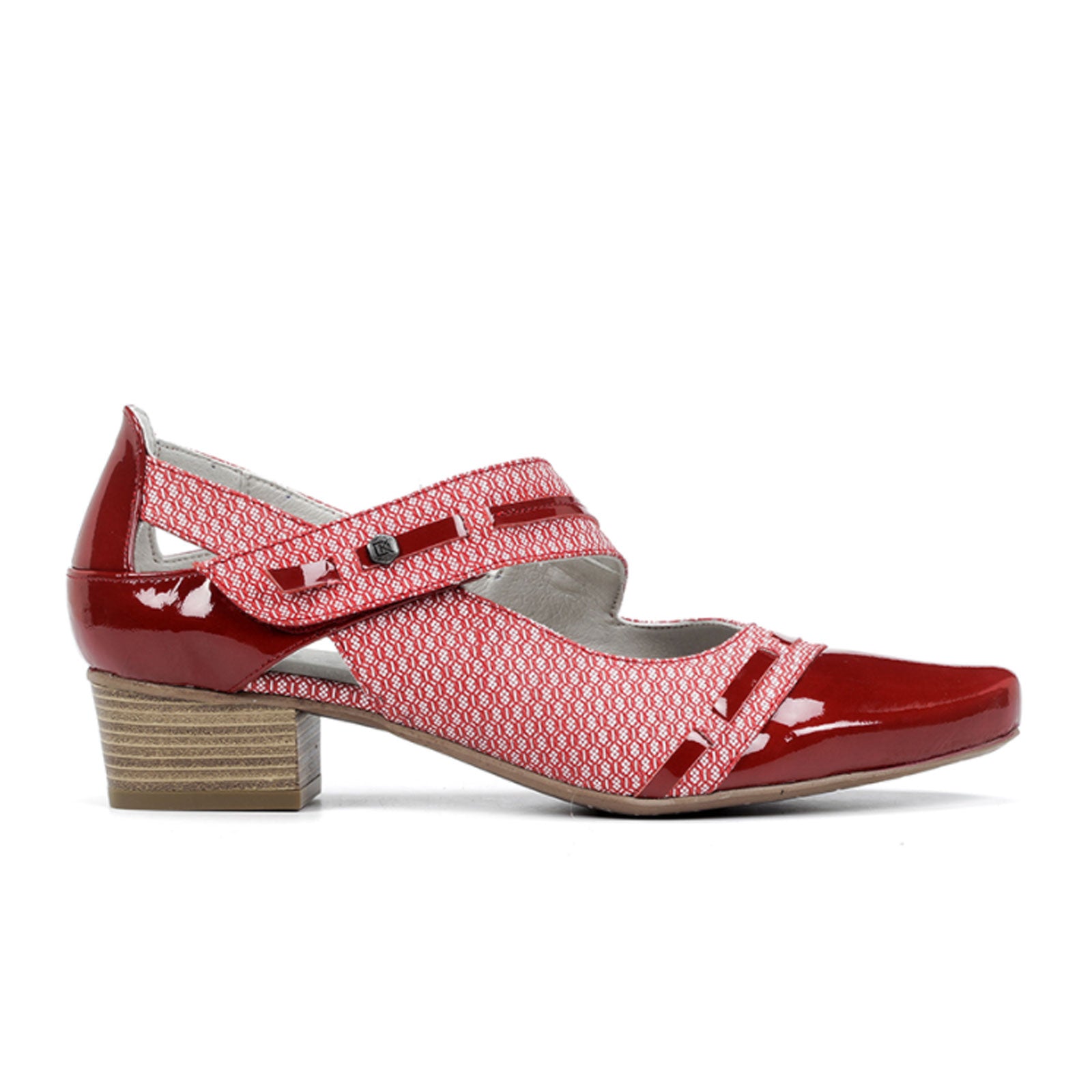 Dorking Tucan D8497 Mary Jane (Women) - Red Dress-Casual - Heels - The Heel Shoe Fitters