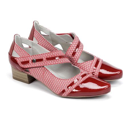 Dorking Tucan D8497 Mary Jane (Women) - Red Dress-Casual - Heels - The Heel Shoe Fitters