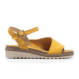 Dorking Espe D8540 Backstrap Sandal (Women) - Yellow Suede Sandals - Backstrap - The Heel Shoe Fitters