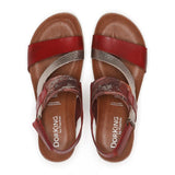 Dorking Agnes D8786 Wedge Sandal (Women) - Rojo Sandals - Heel/Wedge - The Heel Shoe Fitters