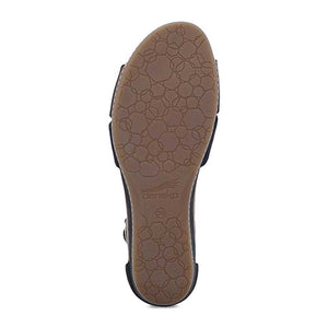 Dansko Astrid Sandal (Women) - Black Milled Nubuck Sandals - Wedge - The Heel Shoe Fitters