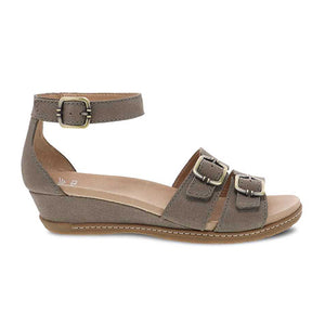 Dansko Astrid Sandal (Women) - Stone Textured Nubuck Sandals - Backstrap - The Heel Shoe Fitters