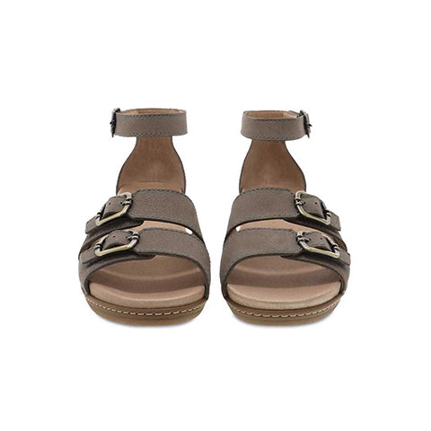 Dansko Astrid Sandal (Women) - Stone Textured Nubuck Sandals - Backstrap - The Heel Shoe Fitters