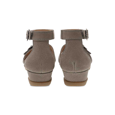 Dansko Astrid Sandal Women Stone Textured Nubuck The Heel