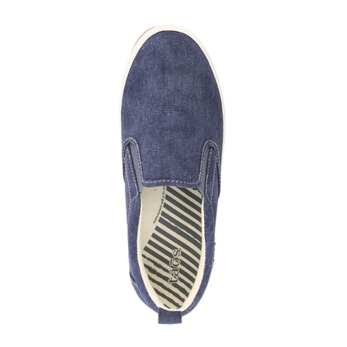 Taos Dandy Slip On Sneaker (Women) - Blue Washed Canvas Dress-Casual - Slip Ons - The Heel Shoe Fitters