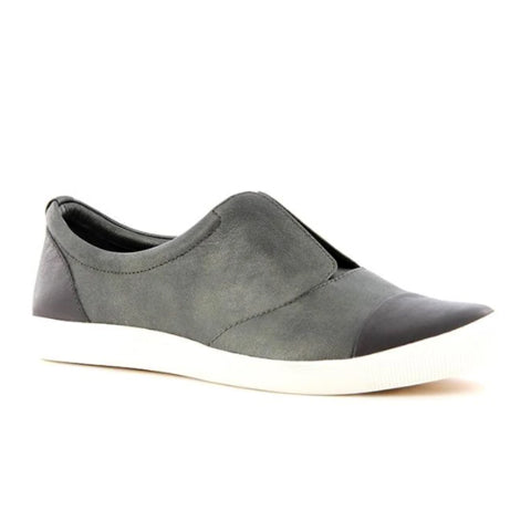 Ziera Dock Slip On Sneaker (Women) - Charcoal Pewter Dress-Casual - Slip Ons - The Heel Shoe Fitters