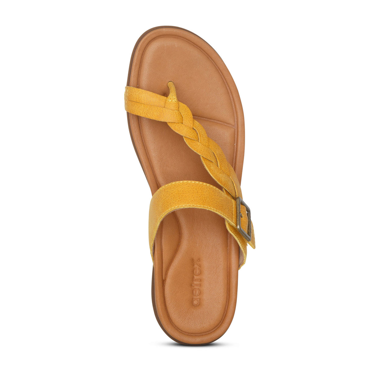 Aetrex Selena Sandal (Women) - Sunflower Sandals - Thong - The Heel Shoe Fitters