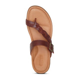 Aetrex Selena Sandal (Women) - Red Sandals - Thong - The Heel Shoe Fitters