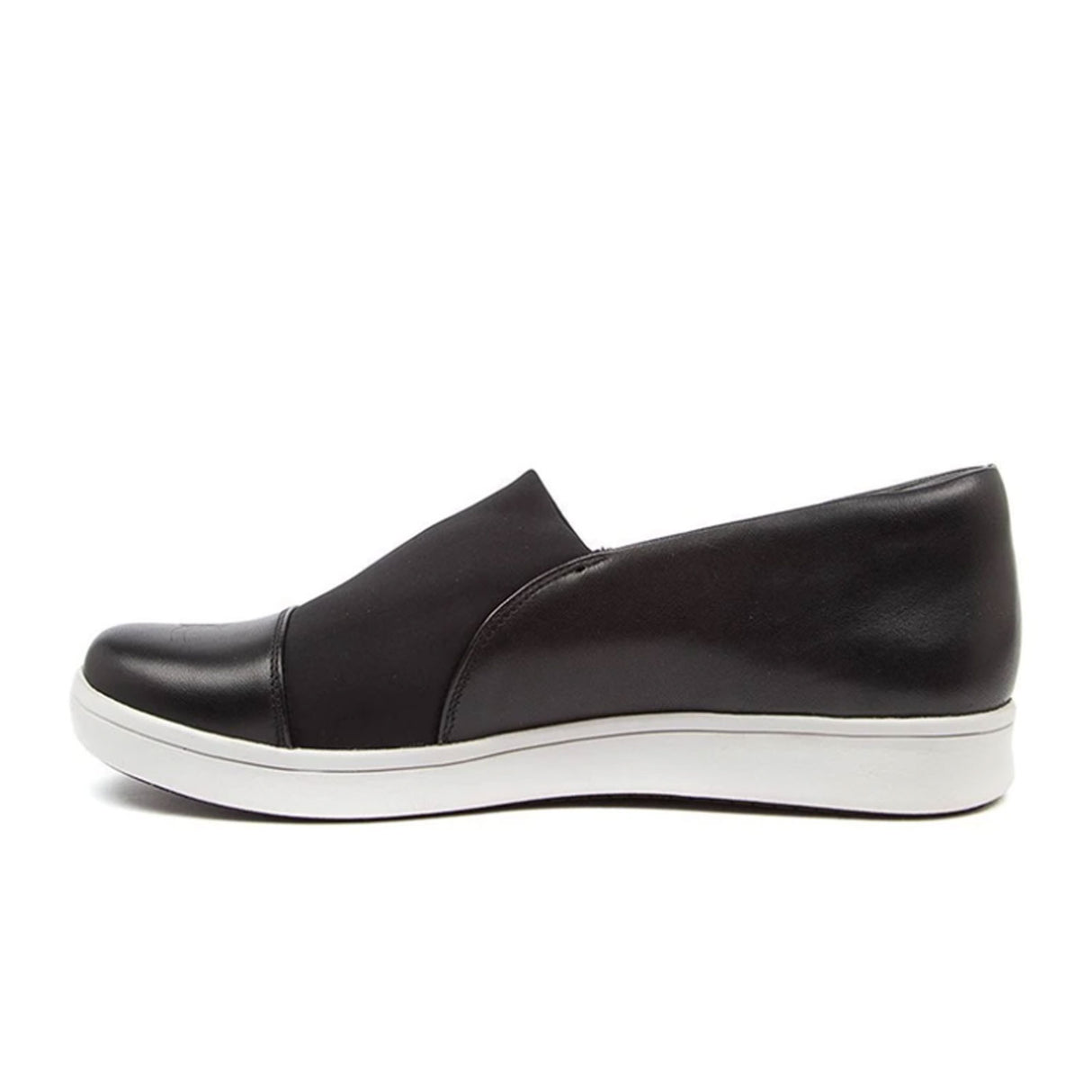 Ziera Duke Slip On (Women) - Black Leather/Neoprene Dress-Casual - Slip Ons - The Heel Shoe Fitters