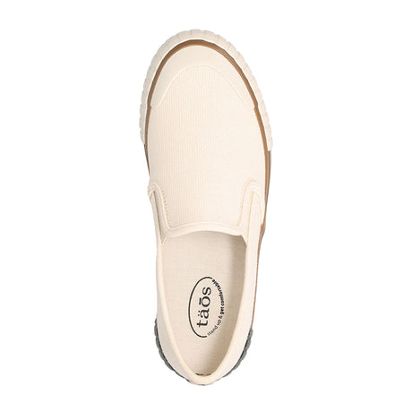 Taos Double Vision Slip On Sneaker (Women) - Cream Dress-Casual - Slip Ons - The Heel Shoe Fitters