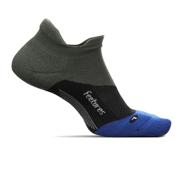 Feetures Elite Max Cushion No Show Tab Sock (Unisex) - Moss Green Accessories - Socks - Performance - The Heel Shoe Fitters