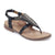 Aetrex Sheila Sandal (Women) - Black Sandals - Backstrap - The Heel Shoe Fitters