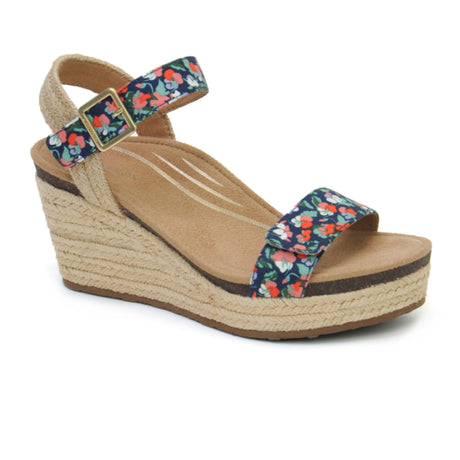 Aetrex Sydney Wedge Sandal (Women) - Floral Sandals - Heel/Wedge - The Heel Shoe Fitters