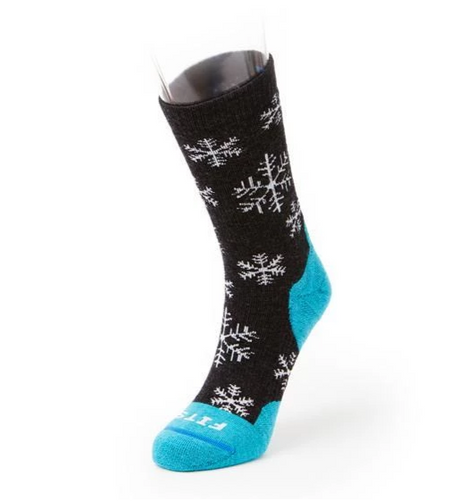 Fits F1017 Medium Hiker Crew Sock (Unisex) - Charcoal/Scuba Accessories - Socks - Performance - The Heel Shoe Fitters