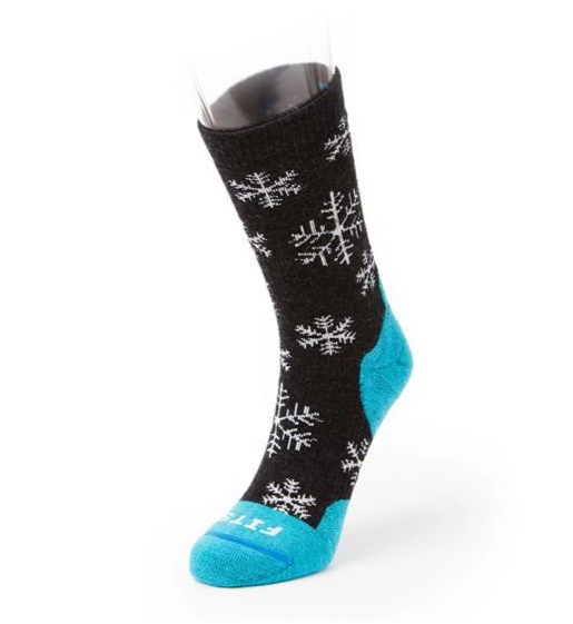 FITS F1017 Aspen Full Cushion Hiker Crew Sock (Unisex) - Charcoal/Scuba Accessories - Socks - Performance - The Heel Shoe Fitters