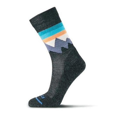 Fits F1058 Light Hiker Crew Sock (Unisex) - Charcoal Accessories - Socks - Performance - The Heel Shoe Fitters