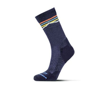 Fits F1062 Light Hiker Crew Sock (Unisex) - Denim/Navy Accessories - Socks - Performance - The Heel Shoe Fitters