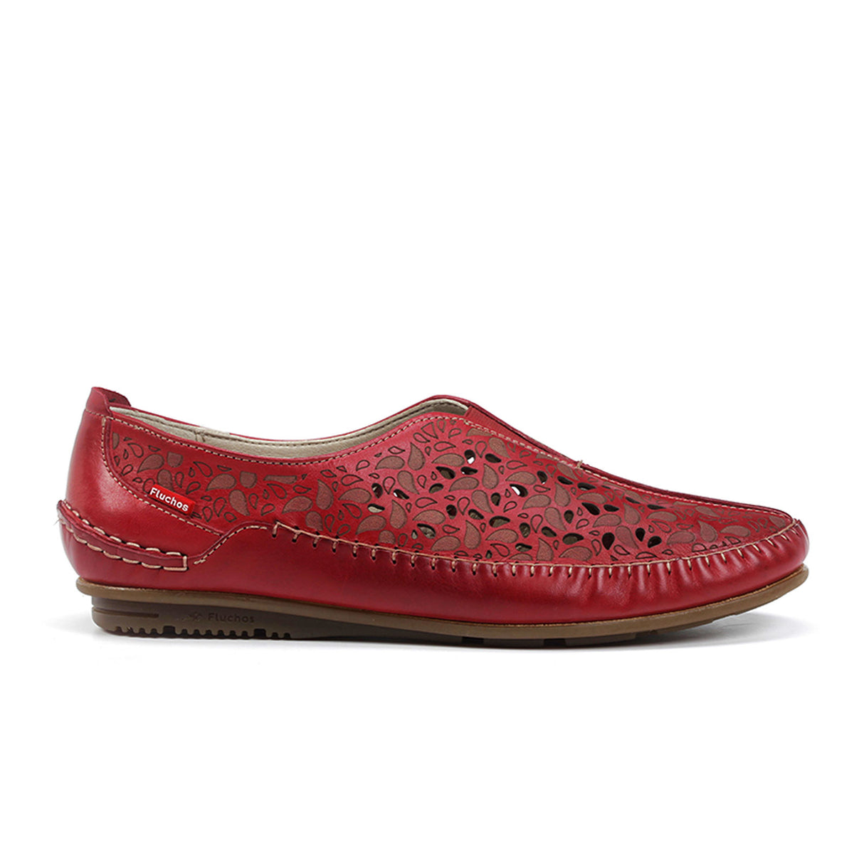 Fluchos Elsa F1182 Slip On (Women) - Red Dress-Casual - Slip Ons - The Heel Shoe Fitters