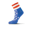 Fits F1206 Performance Trail Quarter Sock (Unisex) - Natural/Classic Blue Accessories - Socks - Performance - The Heel Shoe Fitters