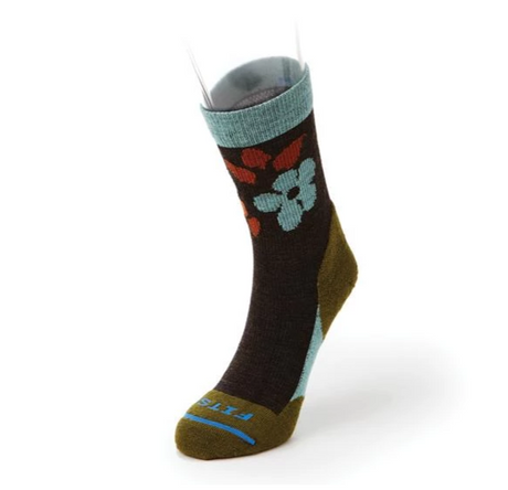 Fits F1303 Light Hiker Mini Crew Sock (Unisex) - Chestnut Accessories - Socks - Performance - The Heel Shoe Fitters