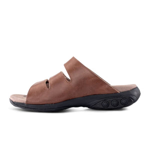 Therafit Vanessa (Women) - Brown Sandals - Slide - The Heel Shoe Fitters