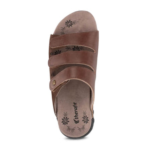 Therafit Vanessa (Women) - Brown Sandals - Slide - The Heel Shoe Fitters