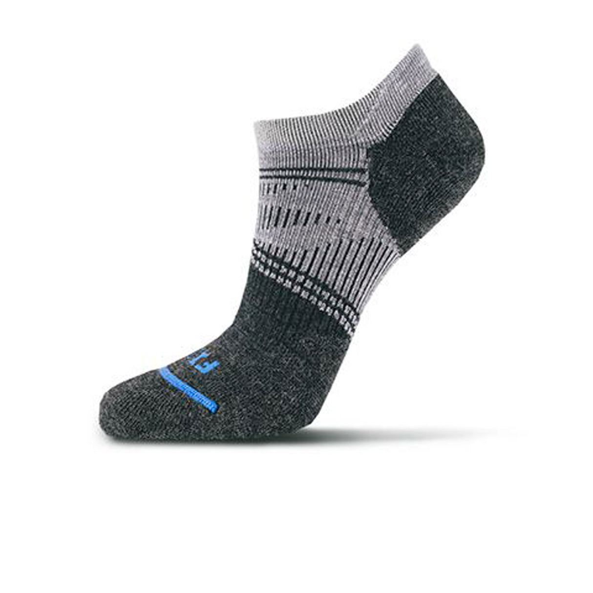 Fits F3201 Light Runner No Show Sock (Unisex) - Light Grey Accessories - Socks - Performance - The Heel Shoe Fitters